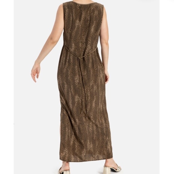 Vintage Maxi Maggie McNaughton 90s Snake Print Dress Plus size 3X - Picture 3 of 11